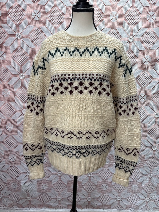 Sweaters - Polo Ralph Lauren Hand Knit Wool Sweater Fair Isle Size S